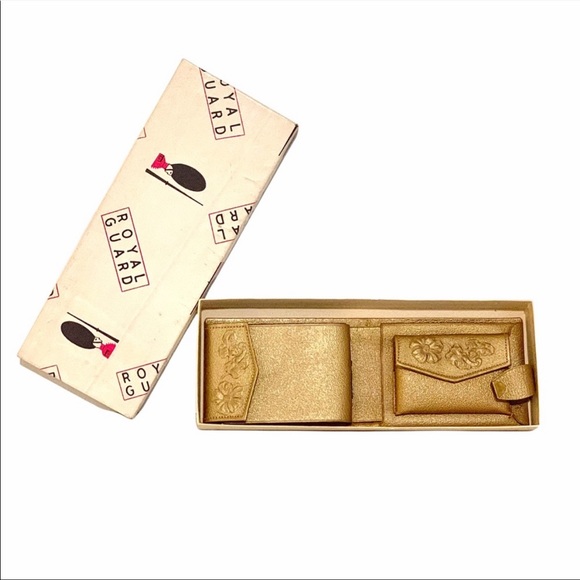 50s Vintage Royal Guard Gold Bi Fold Womens Wallet - Picture 2 of 8